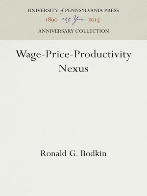 cover image of Wage-Price-Productivity Nexus
